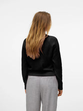 Maglione girocollo in tessuto nero | Boscaini Scarpe
