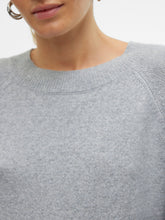 Maglione girocollo in maglia grigio chiaro | Boscaini Scarpe