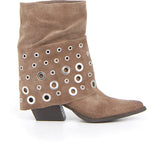 Camperos a punta con tacco taupe crosta - Mid Season Sale Donna | Boscaini Scarpe