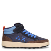 Genius Mid sneaker ragazzo in ecopelle navy - Sneakers Bambino | Boscaini Scarpe