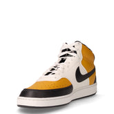 Court Vision Mid sneaker in pelle giallo nero bianco | Boscaini Scarpe