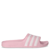 Adilette Aqua ciabatta in gomma rosa bianco | Boscaini Scarpe