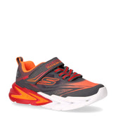 S Lights Flex Glow Ultra sneaker in tessuto ed ecopelle con luci bambino grigio rosso | Boscaini Scarpe