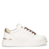 Sneaker in ecopelle bambina bianco platino | Boscaini Scarpe