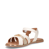 Sandalo bambina in ecopelle bianco platino | Boscaini Scarpe