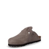 Ciabatta in pelle grigio | Boscaini Scarpe