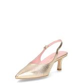 Décolleté slingback a punta in ecopelle platino | Boscaini Scarpe