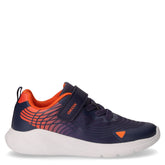 Sprintye In sneaker bambino in tessuto ed ecopelle navy arancione | Boscaini Scarpe