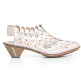 Sandalo con tacco clay rosa - Sandali Con Tacco Donna | Boscaini Scarpe