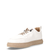 Sneaker in ecopelle bianco beige | Boscaini Scarpe