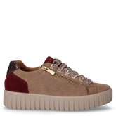 Sneaker in pelle scamosciata con platform fango - IGI & CO DONNA | Boscaini Scarpe