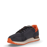 Travis Authentic sneaker in tessuto e pelle antracite | Boscaini Scarpe