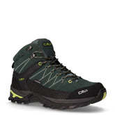 Rigel Mid scarpa da trekking in pelle e tessuto verde | Boscaini Scarpe