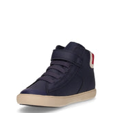 Gisli mid saneaker da bambino in ecopelle blu rosso | Boscaini Scarpe