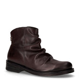 Stivaletto in pelle stropicciata testa di moro | Boscaini Scarpe