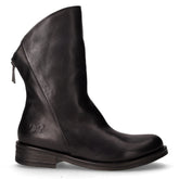 Stivaletto in pelle con zip nero | Boscaini Scarpe