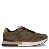 Logan mix sneaker in ecopelle verde millitare - GAS UOMO | Boscaini Scarpe