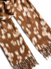 Sciarpa con frange in tessuto toffee | Boscaini Scarpe