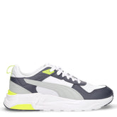Trinity 2 sneaker in ecopelle e tessuto bianco grigio | Boscaini Scarpe