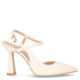Sandalo con tacco in ecopelle burro - Sandali Con Tacco Donna | Boscaini Scarpe
