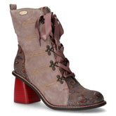 Tronchetto con zip in pelle grigio | Boscaini Scarpe