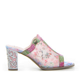 Sabot con tacco cerise | Boscaini Scarpe