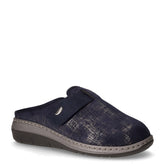 Dasa ciabatta in tessuto effetto melange blu | Boscaini Scarpe