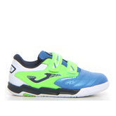 Cancha Jr 2404 scarpa da calcetto bambino royal verde - Calcio Bambino | Boscaini Scarpe