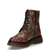 Anfibio in tessuto stampa floreale rosa rosso verde | Boscaini Scarpe