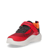 Microspec Advance sneaker in tessuto ed ecopelle bambino rosso nero | Boscaini Scarpe