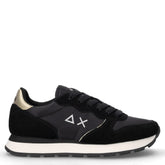 Ally Silver Gold sneaker in tessuto e pelle nero | Boscaini Scarpe