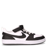 Court Borough sneaker in ecopelle bambino bianco nero - BENVENUTO10 | Boscaini Scarpe