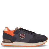 Travis Authentic sneaker in tessuto e pelle antracite - COLMAR UOMO | Boscaini Scarpe
