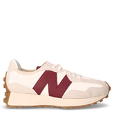 Sneakers in pelle e ecopelle beige rosso | Boscaini Scarpe