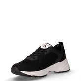 Hike Runner Lace Up sneaker in tessuto e mesh nero | Boscaini Scarpe