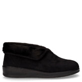 Pantofola in tessuto morbido nero - Ciabatte Donna | Boscaini Scarpe