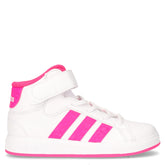 Grand Court mid sneaker bambina in ecopelle bianco rosa - ADIDAS | Boscaini Scarpe