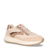 Sneaker in pelle e tessuto beige suede - TAMARIS | Boscaini Scarpe