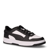 Rebound Slam Low sneaker in ecopelle ragazzo bianco nero | Boscaini Scarpe