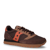 Jazz Original sneaker in pelle e tessuto marrone arancio | Boscaini Scarpe