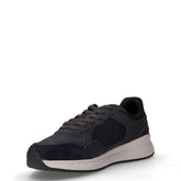 Branthon sneaker in pelle e tessuto navy | Boscaini Scarpe