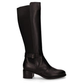 Stivale in pelle con gambale elasticizzato nero | Boscaini Scarpe
