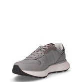 Niki 4.0 Solid sneaker in tessuto ed ecopelle grigio medio | Boscaini Scarpe