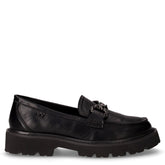 Mocassino in ecopelle con staffa nero | Boscaini Scarpe