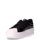 STREETTALK BOLD J sneakers in ecopelle vernice con suola platform nero bianco | Boscaini Scarpe