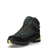 Rigel Mid scarpa da trekking in pelle e tessuto verde | Boscaini Scarpe