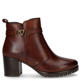 Tronchetto con tacco in pelle marrone - Tronchetti Donna | Boscaini Scarpe