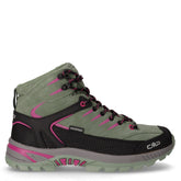 Rigel 2.0 Mid scarpa da trekking in pelle e tessuto ragazza salvia amaranto | Boscaini Scarpe