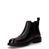 Stivaletto in pelle con zip nero | Boscaini Scarpe