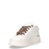 Sneaker in ecopelle bambina bianco platino | Boscaini Scarpe